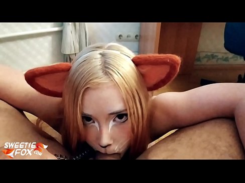 ❤️ Kitsune s'empassa la polla i es corre a la boca Vídeo de sexe a nosaltres ❌❤